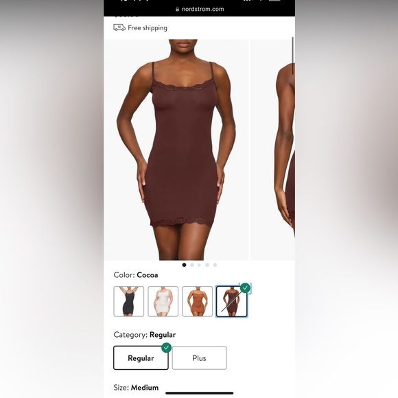 Sold out Brown lace Skims dress - Picture 2 of 3